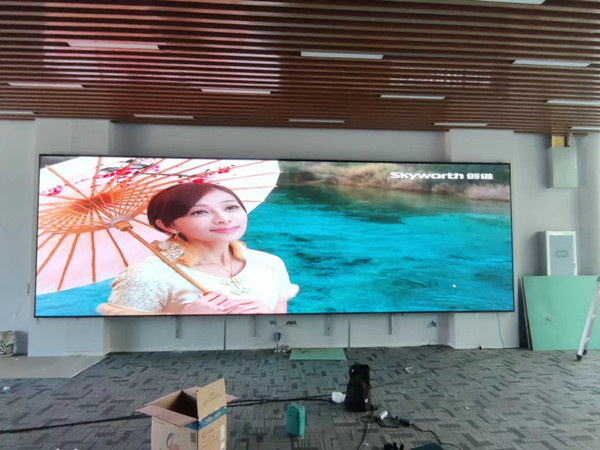 剑阁P1.53led小间距屏安装案例